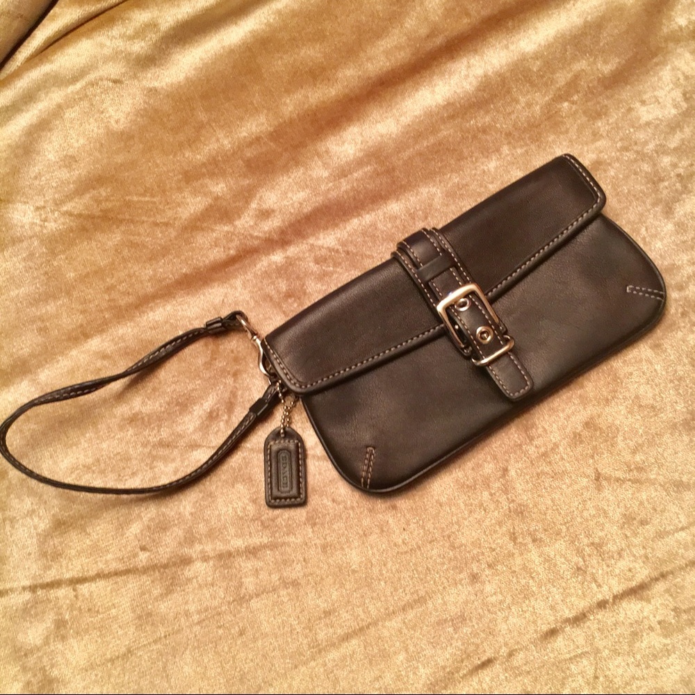 Coach Leather Wristlet